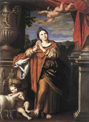 Доменикино. Святая Агнесса (Римская). Ок. 1620 г.