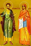 Хрисанф и Дария,
мученики Римские