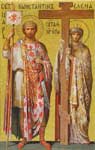 Равноапостольные
Константин и Елена.
Мозаика Исаакиевского
собора, Санкт-Петербург
