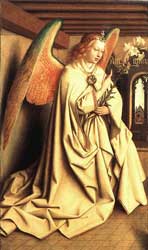 Ян ван Эйк. Ангел Благовещения (архангел Гавриил). 1432