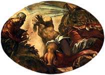 Тинторетто. Иона, покидающий чрево кита. 1577-78