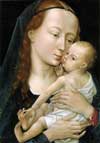 Рогир ван дер Вейден. Мария с младенцем. После 1454 г.